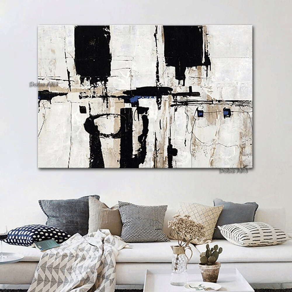 Oil Painting Handmade Hand Painted Wall Art Mintura Modern Abstract Landscape Picture For Home Living Room hallway bedroom luxurious decorative painting