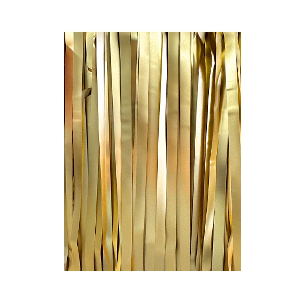 12 Pack Champagne Gold Tinsel Foil Fringe Curtain Backdrop,1m*2m Metallic Streamers for Photo Booth, Birthday, Wedding, Thanksgiving Day, Christmas, Birthday, Halloween Party Decorations