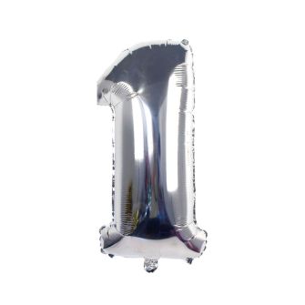 Letter Balloons Silver Alphabet Number Balloon Foil Mylar Party Wedding Bachelorette Birthday Bridal Shower Graduation Anniversary Celebration Decoration can fly with helium (110cm Silver1)